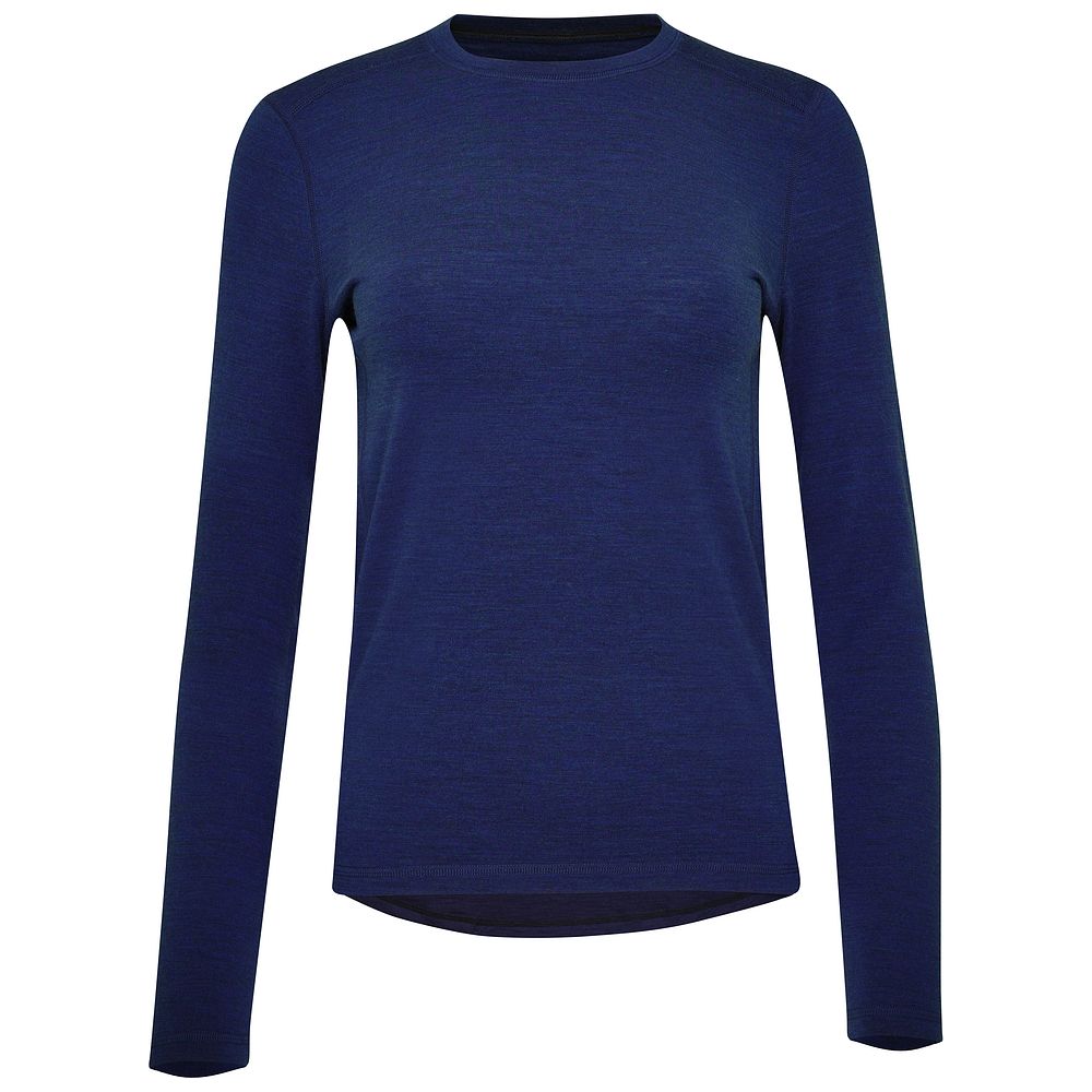 Vulpine | Womens Merino Long Sleeve Crew (Ocean Melange)